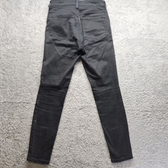 Boden Womens Black Jeans The Brighton Biker Skinny Size 6 Zipper Pockets - Picture 12 of 13